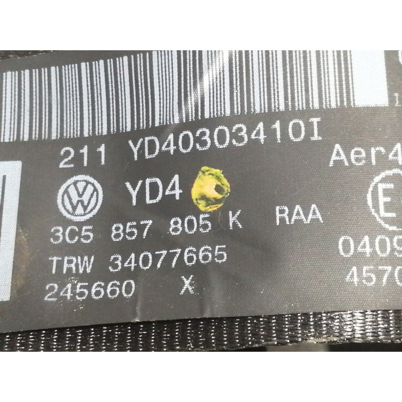 Recambio de cinturon seguridad trasero izquierdo para volkswagen passat berlina (3c2) edition referencia OEM IAM   