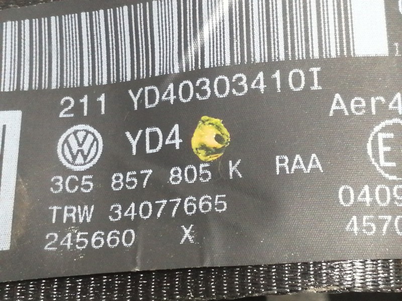 Recambio de cinturon seguridad trasero izquierdo para volkswagen passat berlina (3c2) edition referencia OEM IAM   
