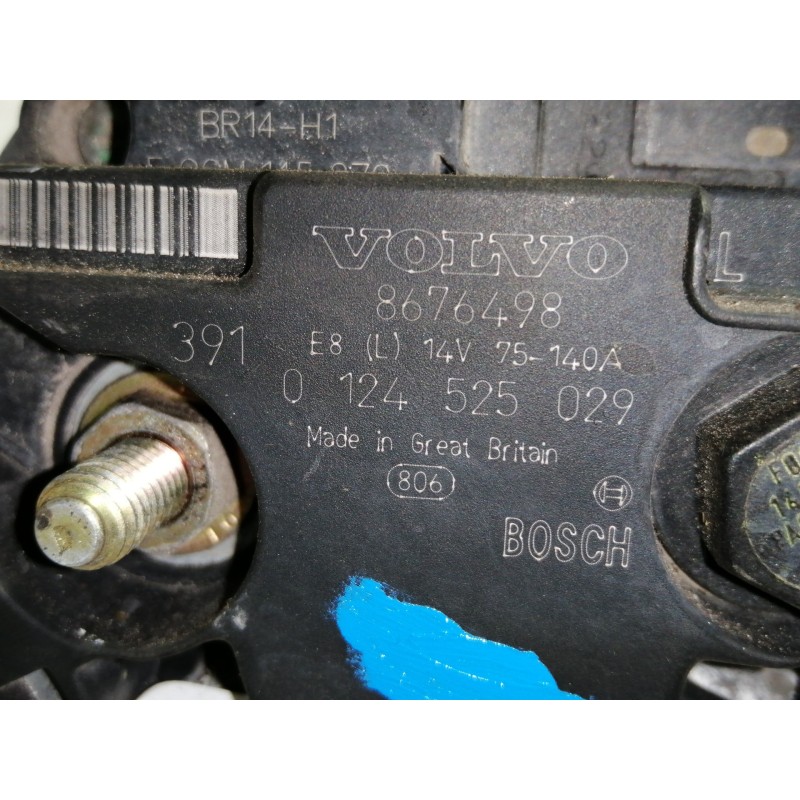 Recambio de alternador para volvo s60 berlina d5 referencia OEM IAM 0124525029 8676498 