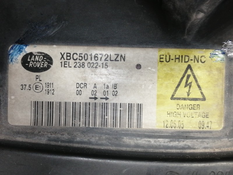 Recambio de faro izquierdo para land rover range rover sport v6 td hse referencia OEM IAM 1EL23802215 5DV00829000 