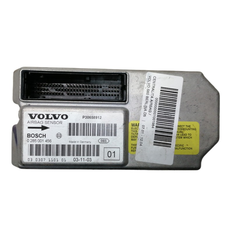 Recambio de centralita airbag para volvo s60 berlina d5 referencia OEM IAM 0285001456 P30658912 030307110101