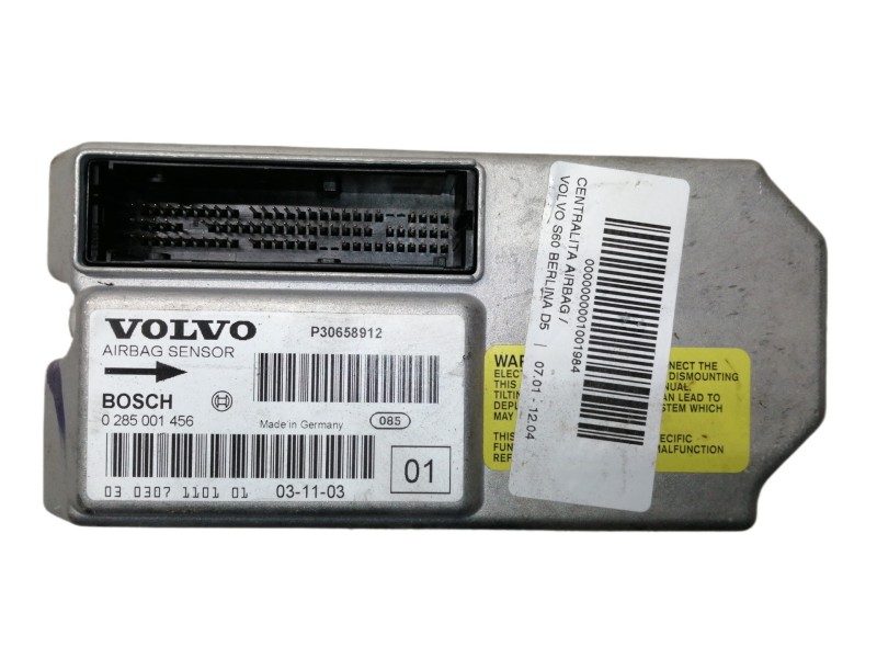 Recambio de centralita airbag para volvo s60 berlina d5 referencia OEM IAM 0285001456 P30658912 030307110101