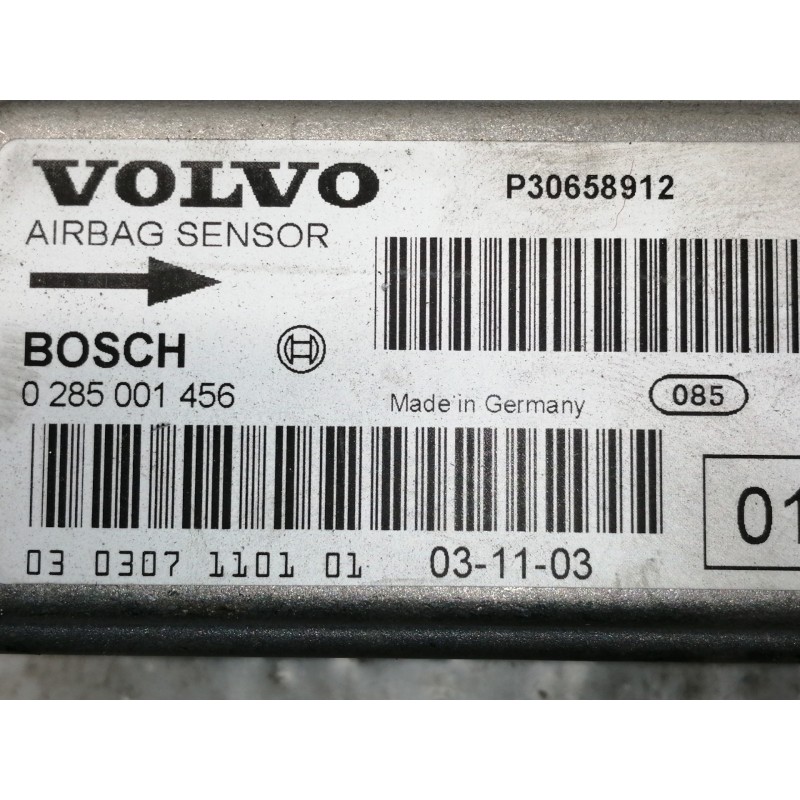 Recambio de centralita airbag para volvo s60 berlina d5 referencia OEM IAM 0285001456 P30658912 030307110101