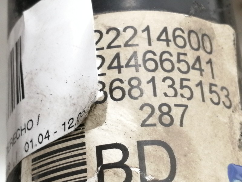 Recambio de amortiguador delantero derecho para opel astra h berlina elegance referencia OEM IAM 22214600  