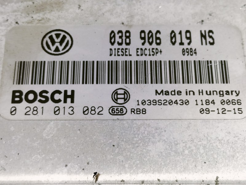 Recambio de centralita motor uce para skoda fabia combi (5j5) style referencia OEM IAM 038906019NS 0281013082 1039S20430