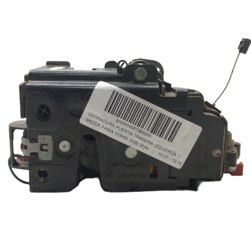 Recambio de cerradura puerta trasera izquierda para skoda fabia combi (5j5) style referencia OEM IAM 5J1837015 WL3CZA03780 