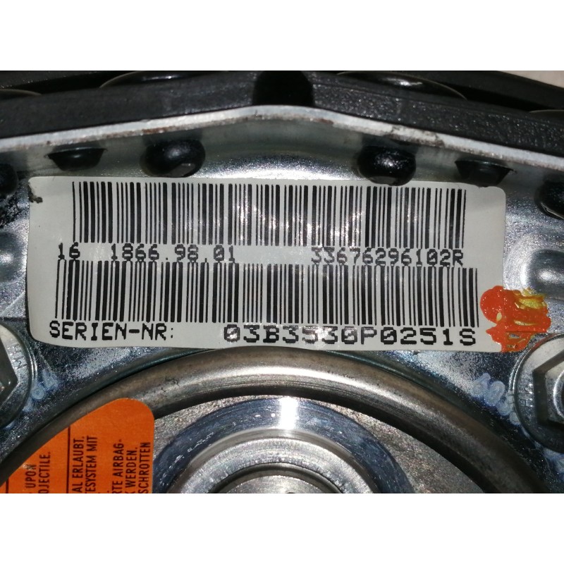 Recambio de airbag delantero izquierdo para bmw x5 (e53) 3.0d referencia OEM IAM 33676296102R 1618669801 03B3530P0251S 