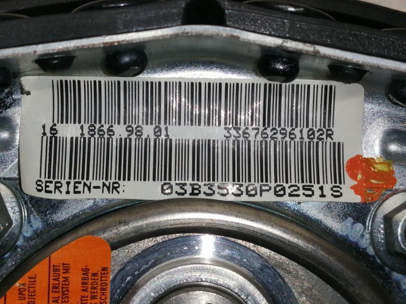 Recambio de airbag delantero izquierdo para bmw x5 (e53) 3.0d referencia OEM IAM 33676296102R 1618669801 03B3530P0251S 