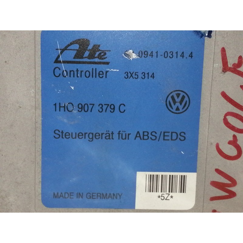 Recambio de centralita abs para volkswagen golf iii berlina (1h1) gti referencia OEM IAM 1H0907379C  