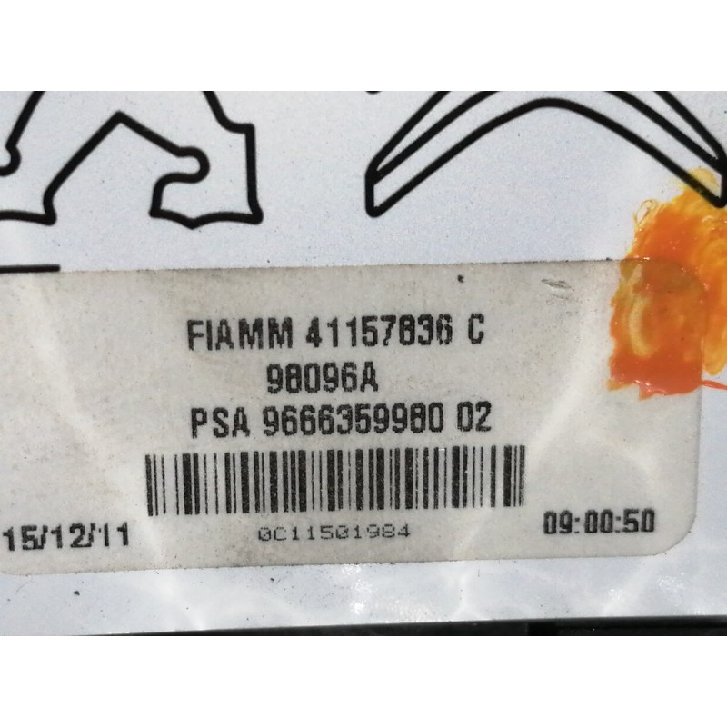 Recambio de antena para peugeot 508 active referencia OEM IAM 9666359980  