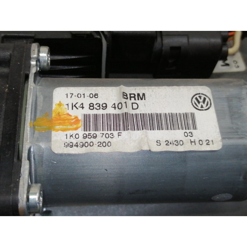 Recambio de elevalunas trasero izquierdo para volkswagen golf v berlina (1k1) conceptline (e) referencia OEM IAM 1K4839461  