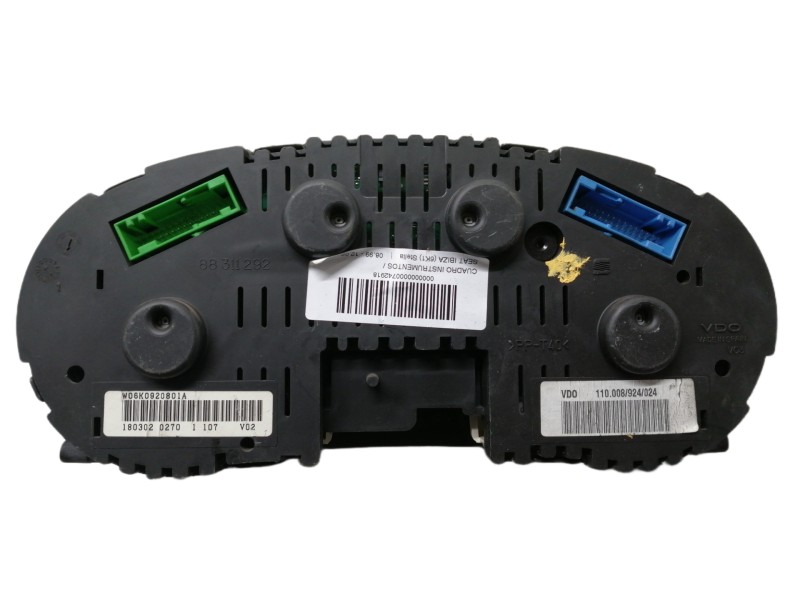 Recambio de cuadro instrumentos para seat ibiza (6k1) stella referencia OEM IAM W06K0920801A 88311292 110008924024 