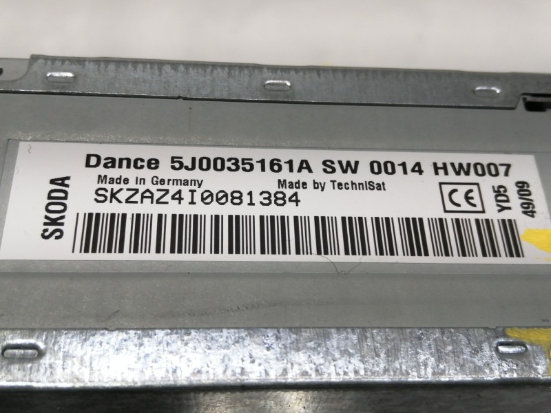 Recambio de sistema audio / radio cd para skoda fabia combi (5j5) style referencia OEM IAM   