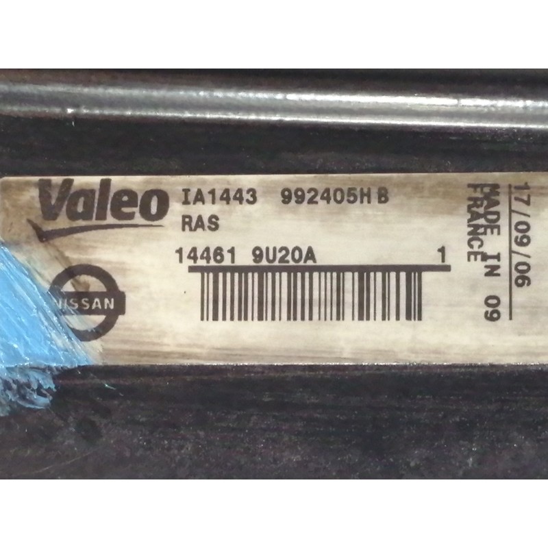 Recambio de intercooler para nissan note (e11e) acenta referencia OEM IAM 992405HB 144619U20A IA1443 