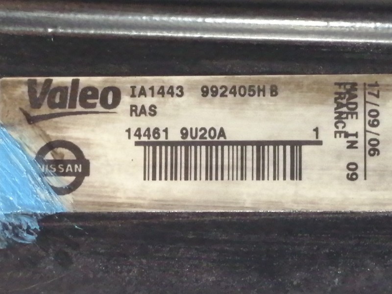 Recambio de intercooler para nissan note (e11e) acenta referencia OEM IAM 992405HB 144619U20A IA1443 