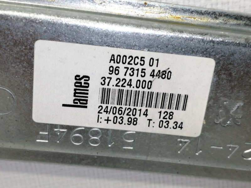 Recambio de elevalunas delantero izquierdo para peugeot 208 access referencia OEM IAM 0130822703  ELECTRICO