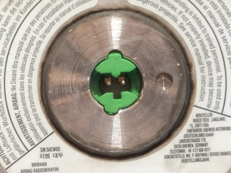 Recambio de airbag delantero izquierdo para daewoo lacetti cdx referencia OEM IAM 96399504  