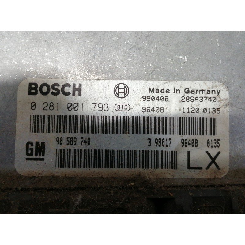 Recambio de centralita motor uce para opel frontera b limited referencia OEM IAM 0281001793 28SA3740 90589740
