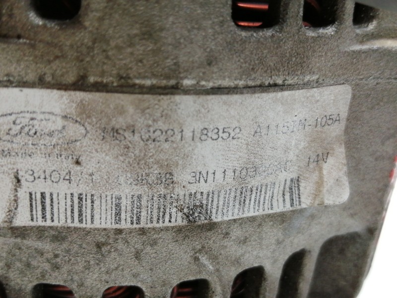 Recambio de alternador para ford focus c-max (cap) ambiente (d) referencia OEM IAM MS1022118352  