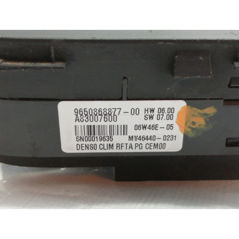 Recambio de mando calefaccion / aire acondicionado para citroën c4 grand picasso sx referencia OEM IAM 9650868877  