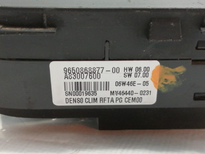 Recambio de mando calefaccion / aire acondicionado para citroën c4 grand picasso sx referencia OEM IAM 9650868877  