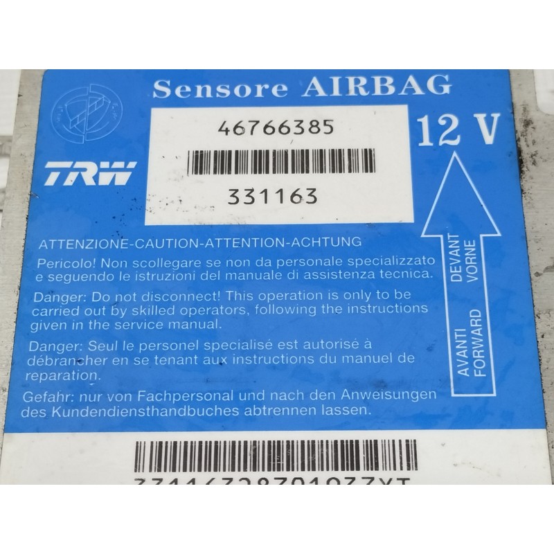 Recambio de centralita airbag para fiat punto berlina (188) 1.2 8v referencia OEM IAM 46766385  