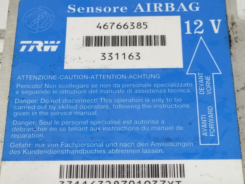 Recambio de centralita airbag para fiat punto berlina (188) 1.2 8v referencia OEM IAM 46766385  