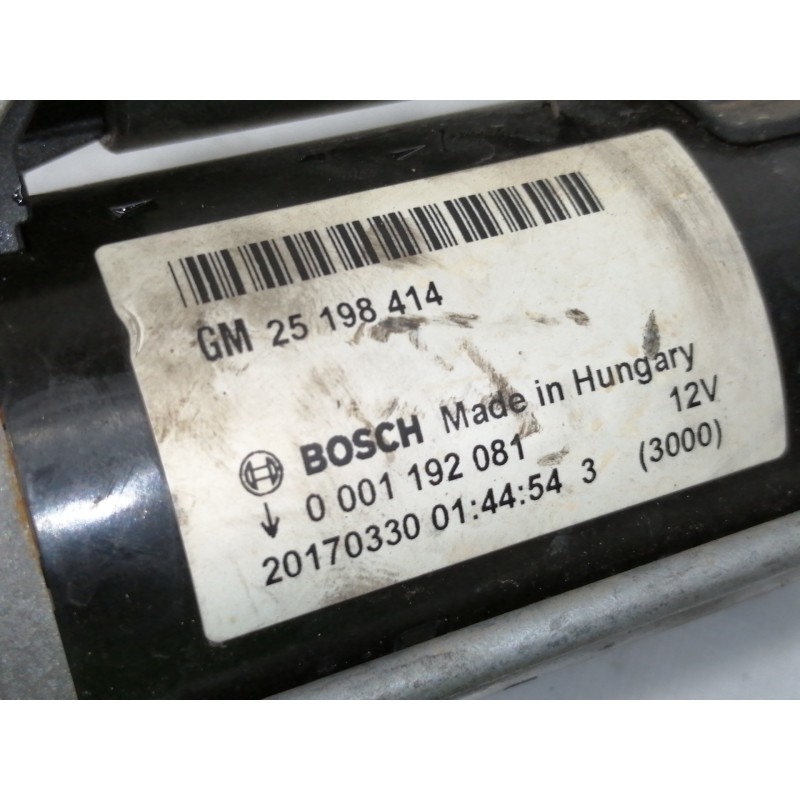 Recambio de motor arranque para opel corsa e expression referencia OEM IAM 25198414  