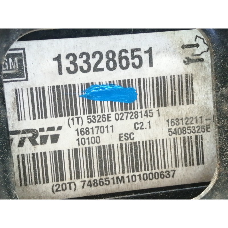 Recambio de abs para opel insignia sports tourer cosmo referencia OEM IAM 13328651 16817011 / 54085326E 16312211