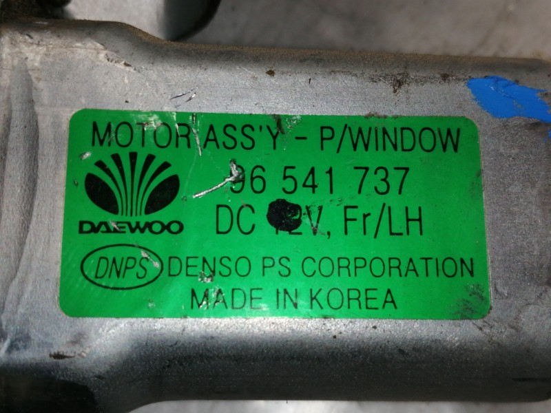 Recambio de elevalunas delantero izquierdo para daewoo kalos 1.4 se referencia OEM IAM 96541737  