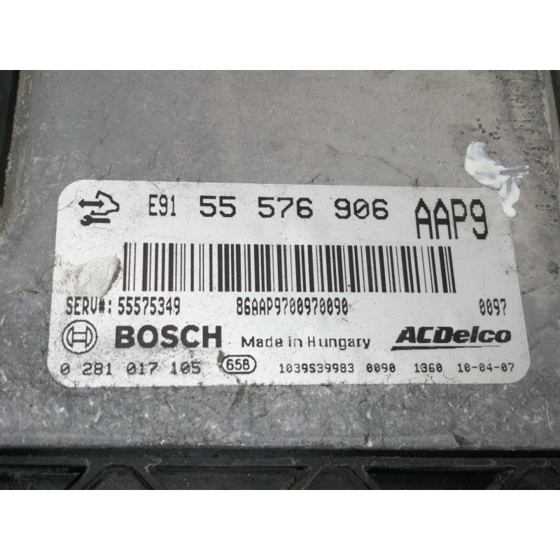 Recambio de centralita motor uce para opel insignia sports tourer cosmo referencia OEM IAM 55576906  