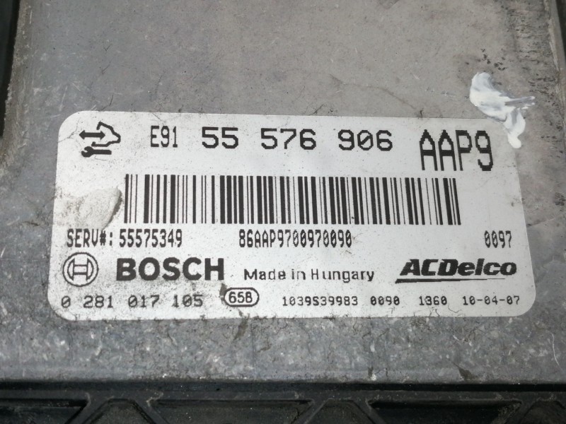 Recambio de centralita motor uce para opel insignia sports tourer cosmo referencia OEM IAM 55576906  