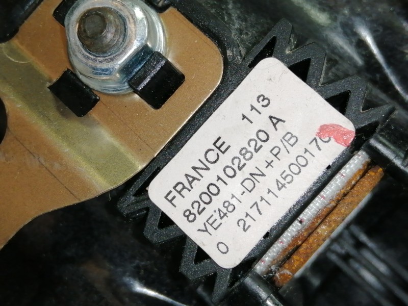 Recambio de airbag delantero izquierdo para renault vel satis (bj0) privilege referencia OEM IAM 8200102820A  