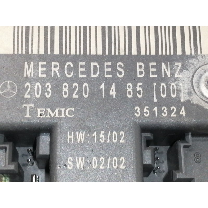 Recambio de centralita cierre para mercedes-benz clase c (w203) sportcoupe c 220 cdi (203.706) referencia OEM IAM 203820148500  