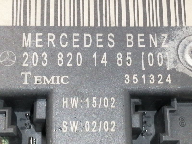 Recambio de centralita cierre para mercedes-benz clase c (w203) sportcoupe c 220 cdi (203.706) referencia OEM IAM 203820148500  