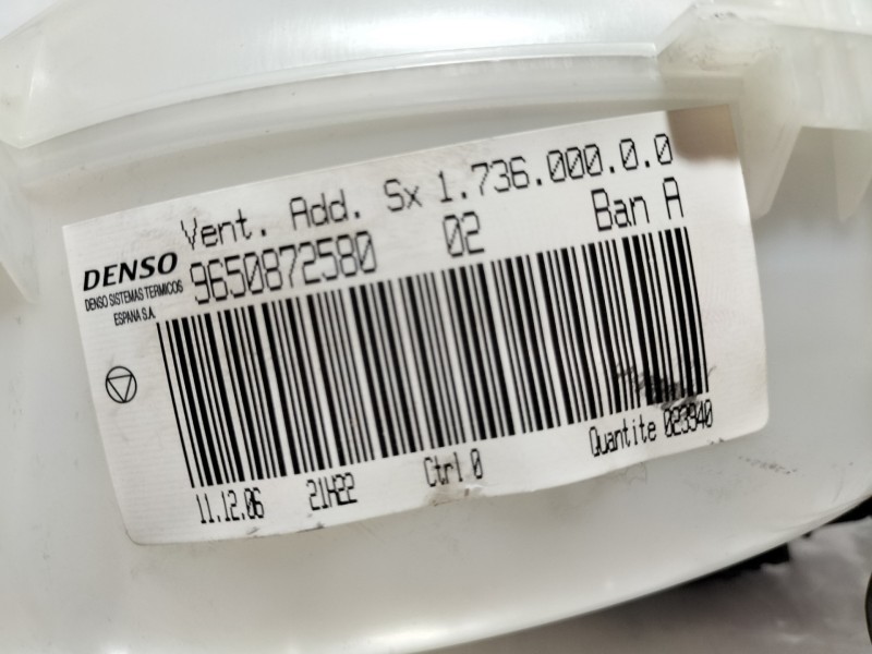 Recambio de motor calefaccion para citroën c4 grand picasso sx referencia OEM IAM 9650872580  