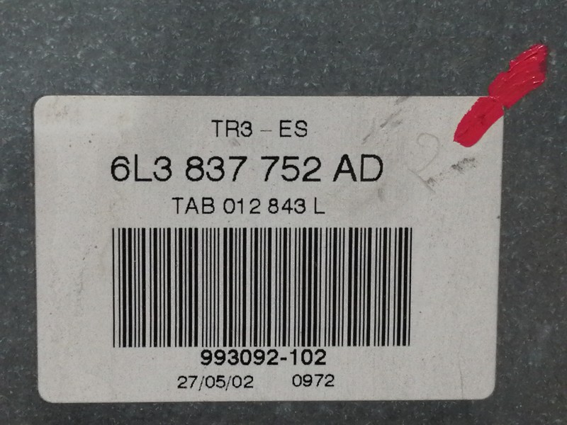 Recambio de elevalunas delantero derecho para seat ibiza (6l1) stella referencia OEM IAM 6L3837752AD  ELECTRICO 3 PUERTAS