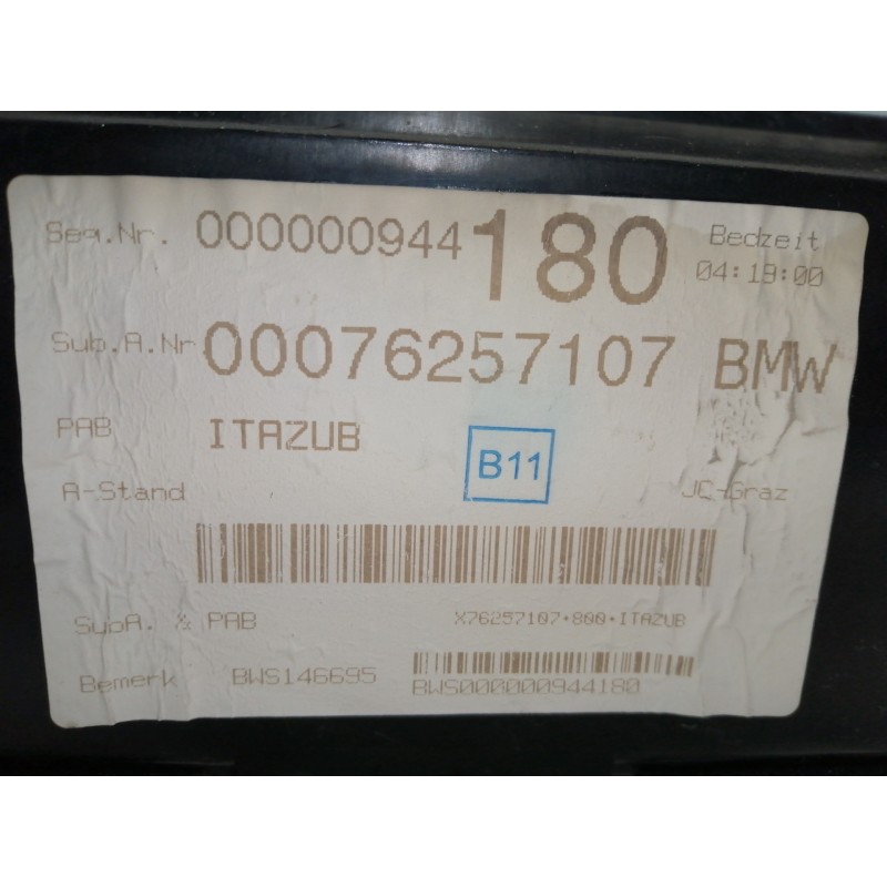 Recambio de guantera para bmw x3 (e83) 2.0d referencia OEM IAM 2914580M1802  