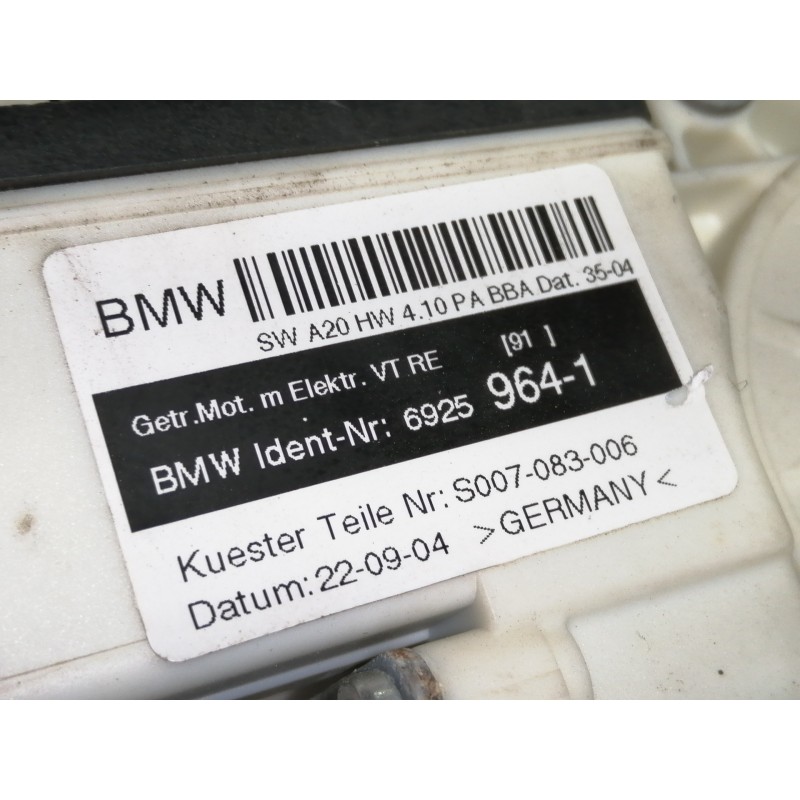 Recambio de elevalunas delantero derecho para bmw x3 (e83) 2.0d referencia OEM IAM 69259641  