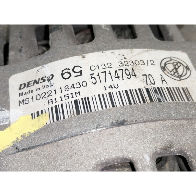 Recambio de alternador para fiat punto berlina (188) 1.2 8v active referencia OEM IAM 51714794 MS1022118430 