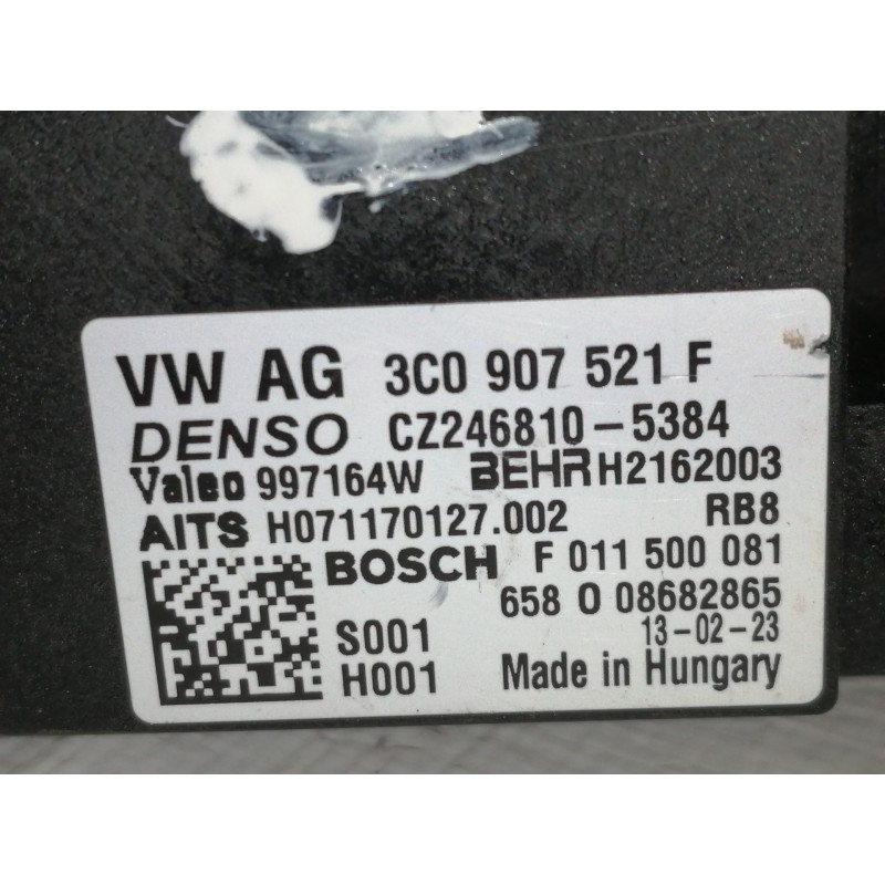 Recambio de resistencia calefaccion para volkswagen passat lim. (362) edition bluemotion referencia OEM IAM 3C0907521F  