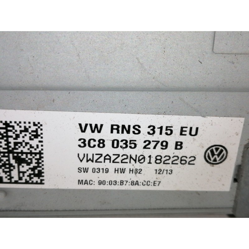 Recambio de sistema audio / radio cd para volkswagen passat lim. (362) edition bluemotion referencia OEM IAM 3C8035279  