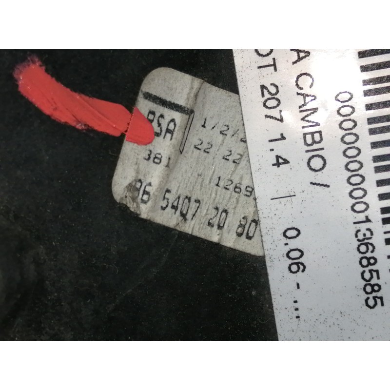 Recambio de palanca cambio para peugeot 207 1.4 referencia OEM IAM 9654072080  