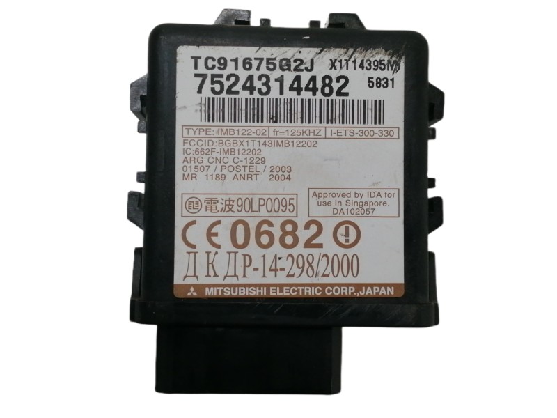 Recambio de centralita inmovilizador para ford ranger (eq) extrakabine 4x4 referencia OEM IAM TC91675G2J  