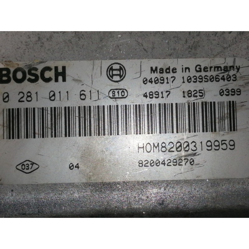 Recambio de centralita motor uce para mitsubishi space star (dg0) 1900 di-d referencia OEM IAM 0281011611  