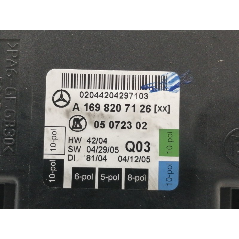Recambio de centralita cierre para mercedes-benz clase a (w169) a 180 cdi (169.307) referencia OEM IAM A1698207126  