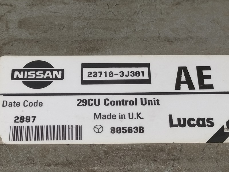 Recambio de centralita motor uce para nissan primera berlina (p11) gx referencia OEM IAM 237103J301  