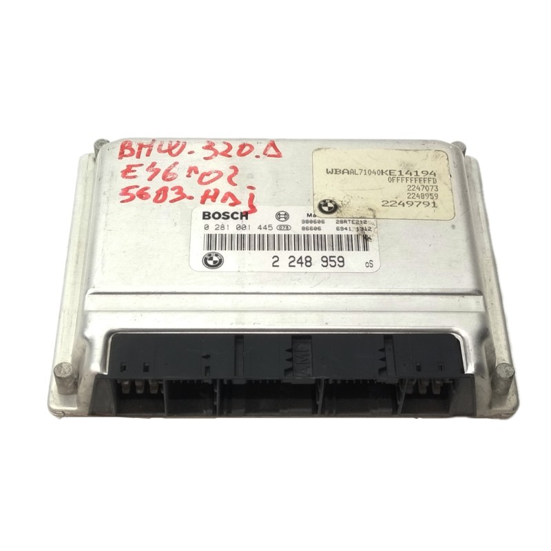 Recambio de centralita motor uce para bmw serie 3 berlina (e46) 320d referencia OEM IAM 0281001445  