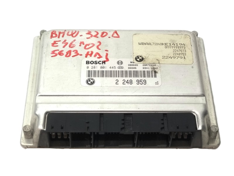 Recambio de centralita motor uce para bmw serie 3 berlina (e46) 320d referencia OEM IAM 0281001445  