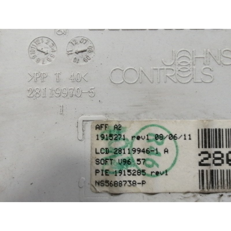 Recambio de pantalla multifuncion para renault master pritsche/fgst l2h1 3,5t referencia OEM IAM 280349044R  